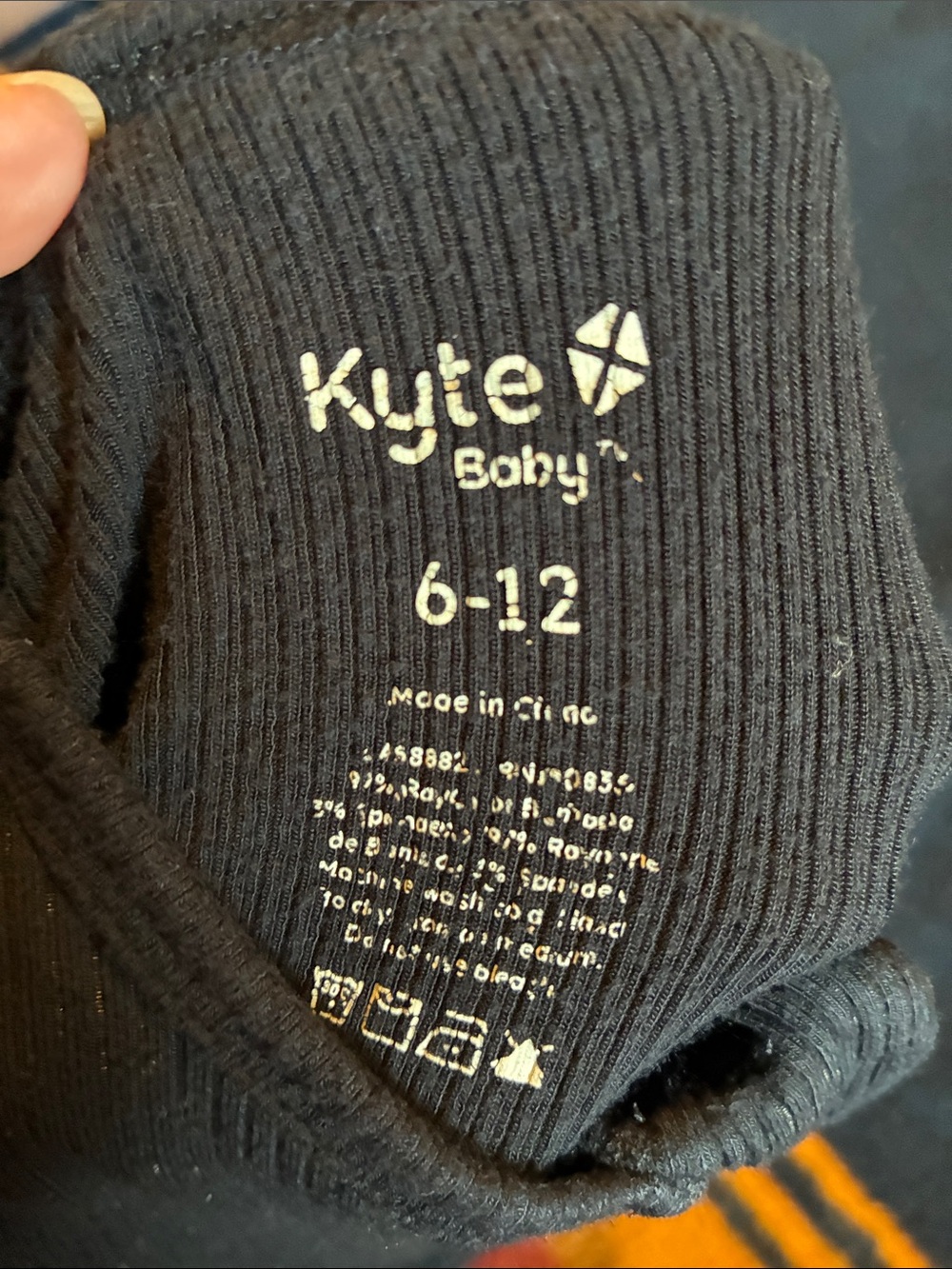 Kyte BABY Black Ribbed Ruffle Footed One-Piece - Picture 3 of 3